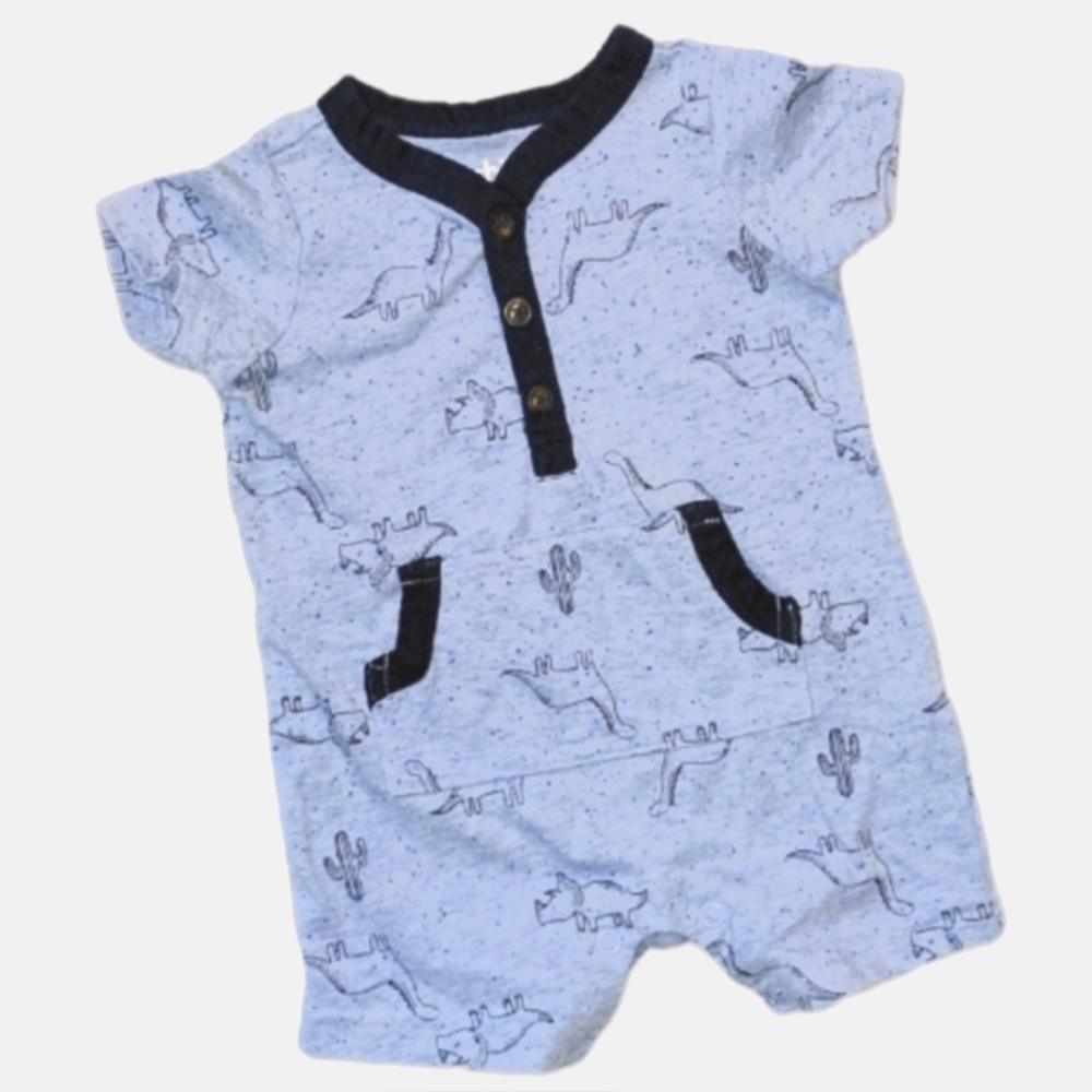 💥4/$25 Carter's Dinosaur One-piece Size 0-3m